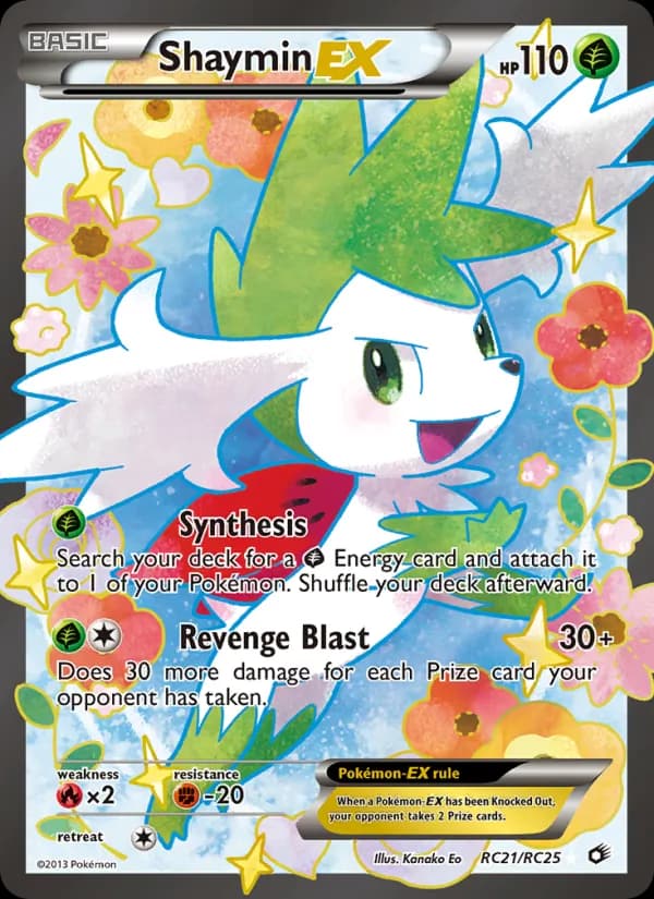 Shaymin-EX RC21 — Trésors Légendaires