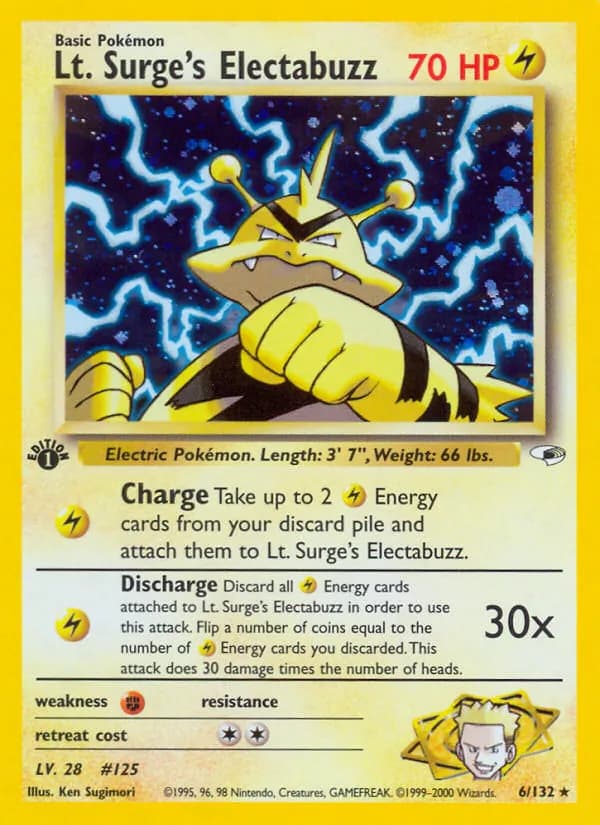 Lt. Surge's Electabuzz 6 — Gym Heroes