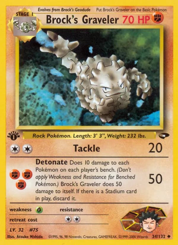 Brock's Graveler 34 — Gym Challenge