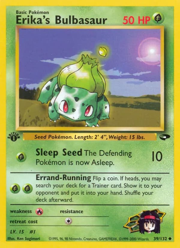 Erika's Bulbasaur 39 — Gym Challenge