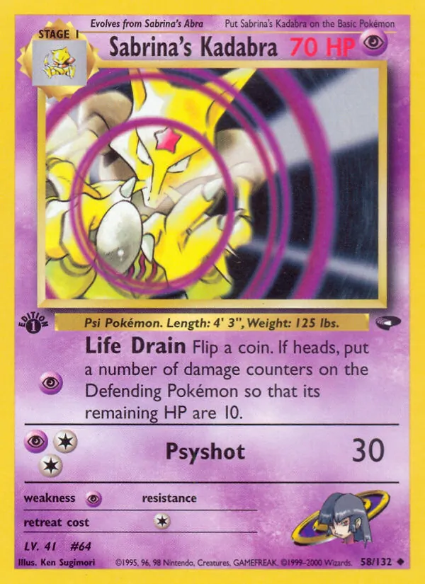 Sabrina's Kadabra 58 — Gym Challenge