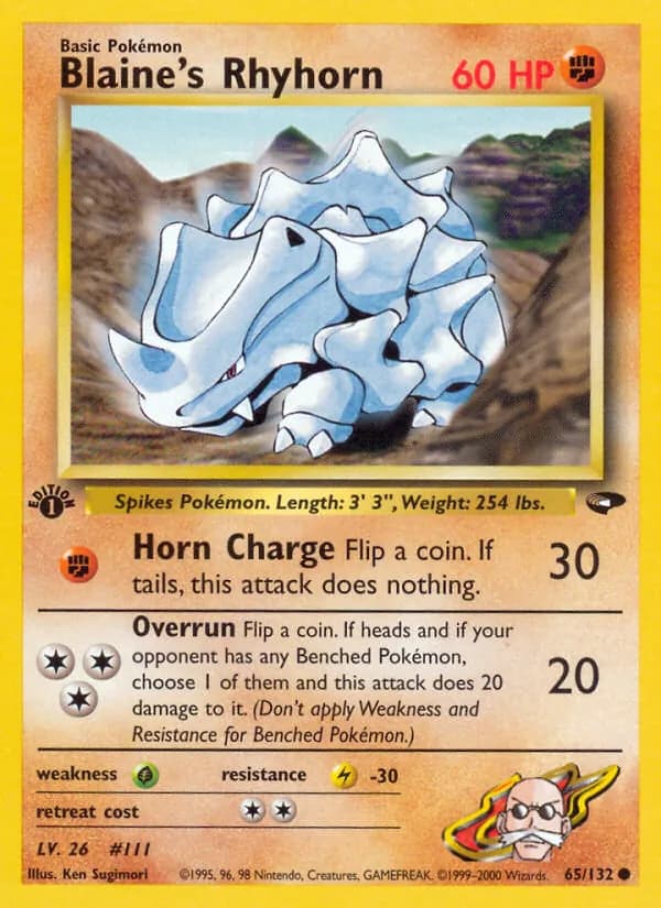 Blaine's Rhyhorn 65 — Gym Challenge
