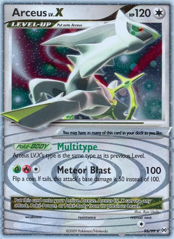 Arceus LV. X 95 — Platine Arceus
