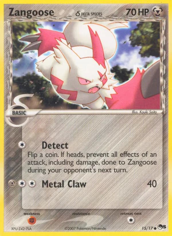 Zangoose (Delta Species) 15 — POP Série 5
