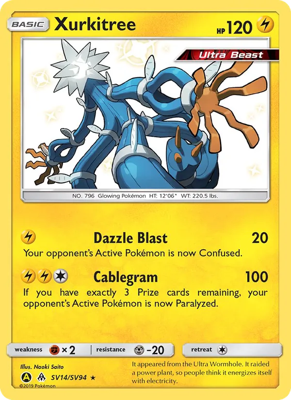 Xurkitree SV14 — Hidden Fates - Shiny Vault