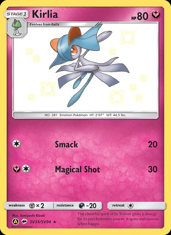 Kirlia SV35 — Hidden Fates - Shiny Vault