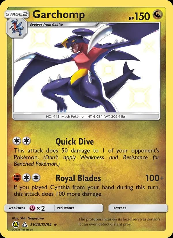 Garchomp SV40 — Hidden Fates - Shiny Vault