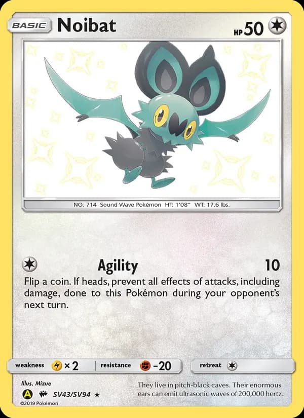 Noibat SV43 — Hidden Fates - Shiny Vault