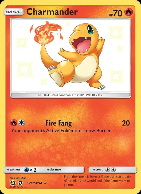 Charmander SV6 — Hidden Fates - Shiny Vault