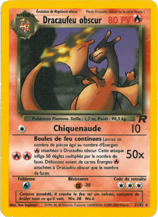 Dracaufeu obscur 21 — Team Rocket