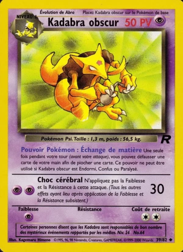 Kadabra obscur 39 — Team Rocket
