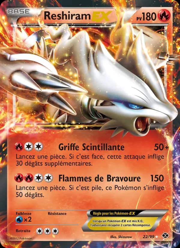 Reshiram-EX 22 — Destinées Futures