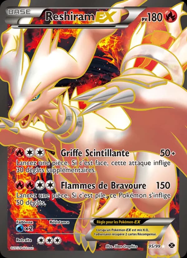 Reshiram-EX 95 — Destinées Futures