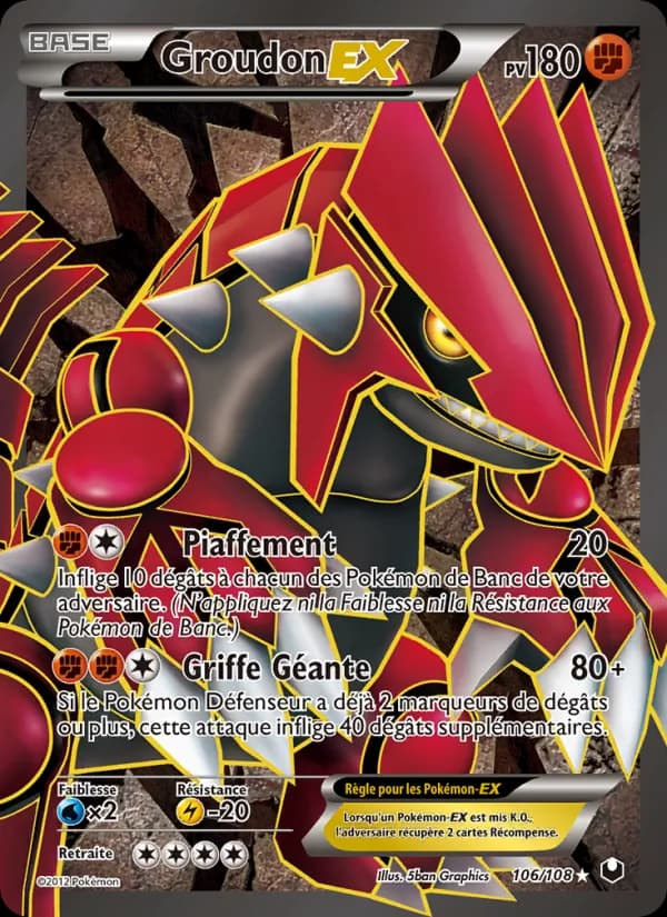 Groudon-EX 106 — Explorateurs Obscurs