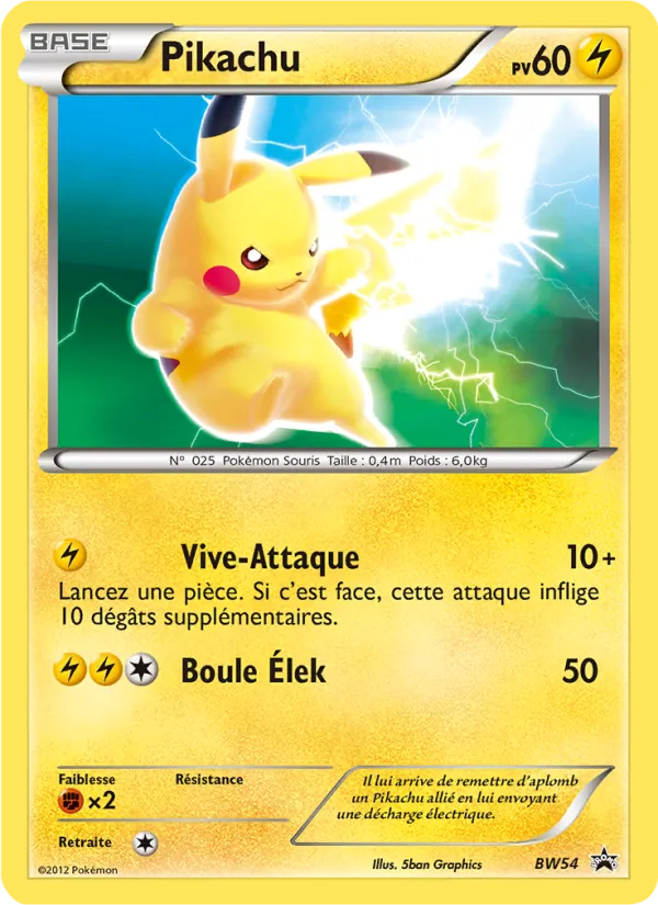 Pikachu BW54 — Promo BW