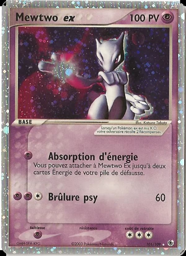 Mewtwo ex 101 — EX Rubis & Saphir