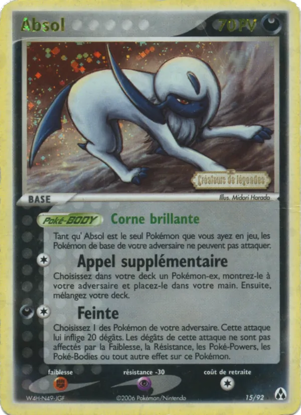 Absol 15 — EX Créateurs de légendes