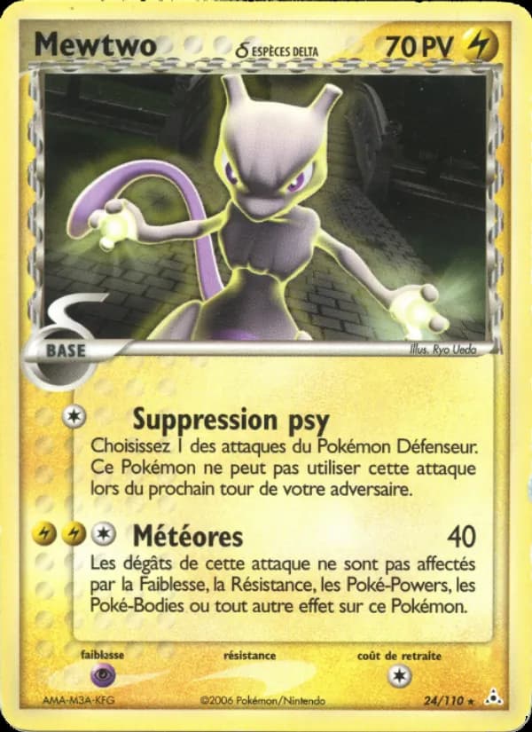 Mewtwo δ 24 — EX Fantômes Holon