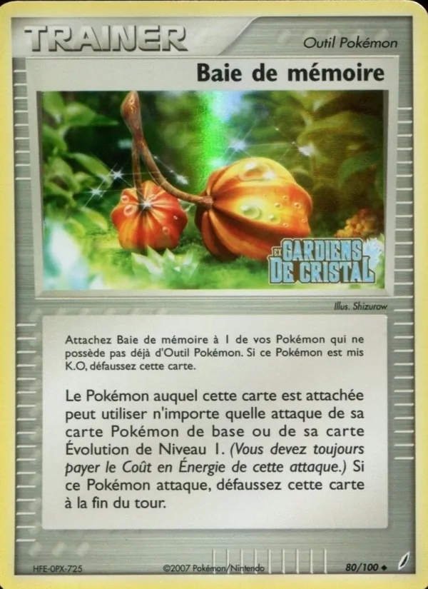 Baie de mémoire 80 — EX Gardiens de Cristal