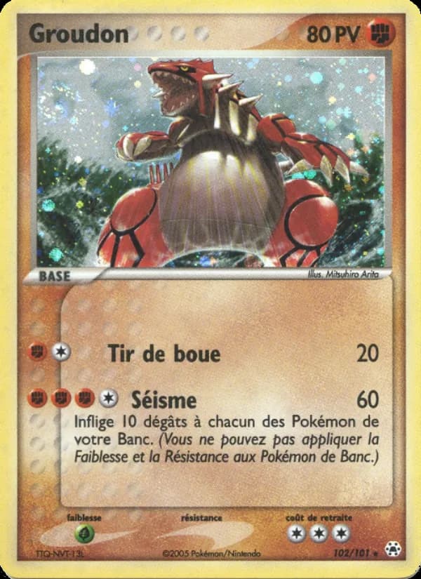 Groudon 102 — EX Légendes Oubliées
