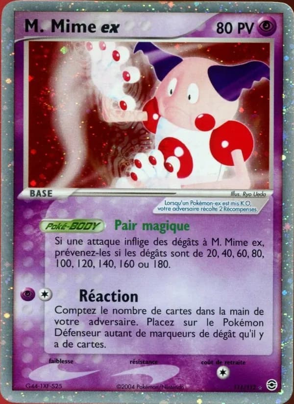M. Mime ex 111 — EX Rouge Feu & Vert Feuille
