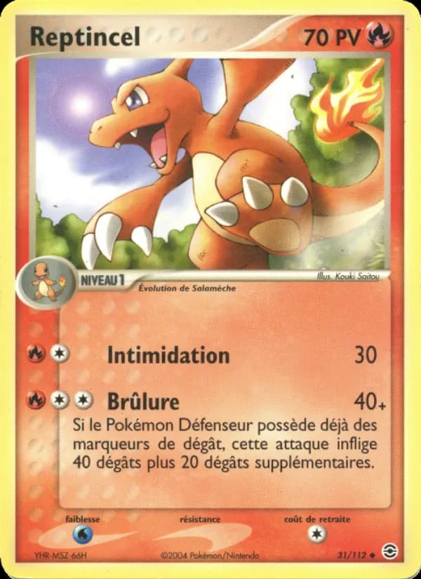 Reptincel 31 — EX Rouge Feu & Vert Feuille