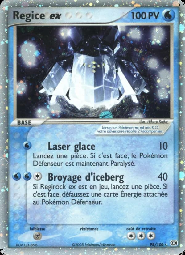 Regice ex 98 — EX Émeraude