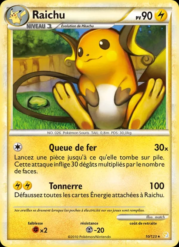 Raichu 10 — HeartGold SoulSilver