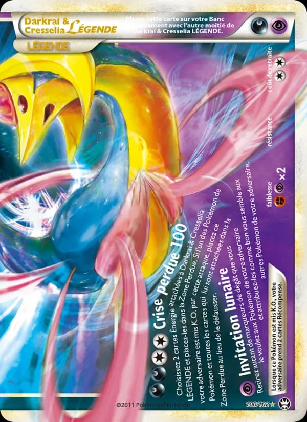 Darkrai & Cresselia LÉGENDE 100 — Triomphant