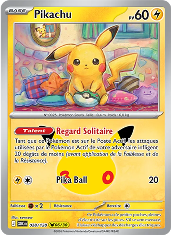 Pikachu 028 — 30ᵉ Anniversaire
