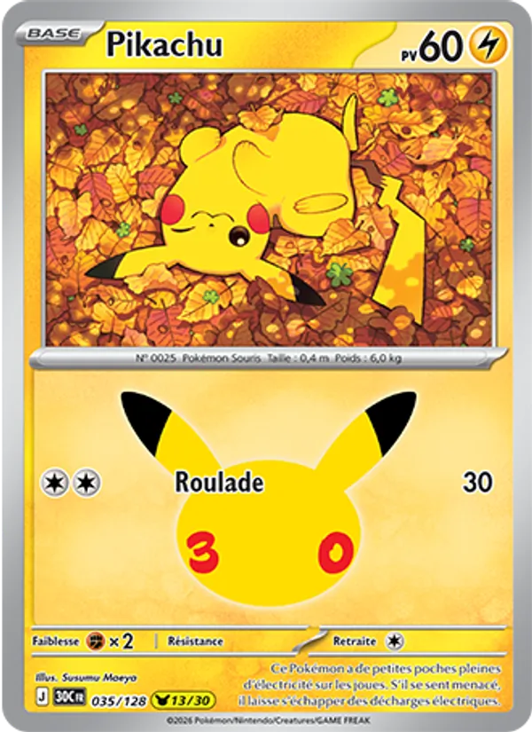 Pikachu 035 — 30ᵉ Anniversaire
