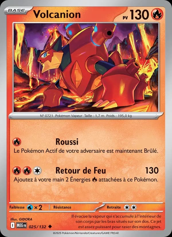 Volcanion 025 — Méga-Évolution