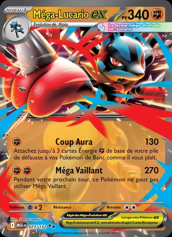 Méga-Lucario-ex 077 — Méga-Évolution