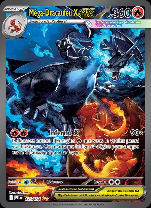 Méga-Dracaufeu X-ex 125 — Flammes Fantasmagoriques