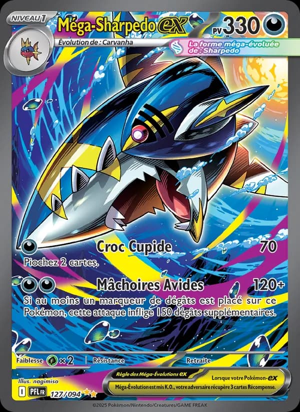 Méga-Sharpedo-ex 127 — Flammes Fantasmagoriques