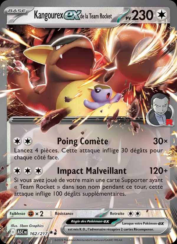 Kangourex-ex de la Team Rocket 162 — Héros Transcendants