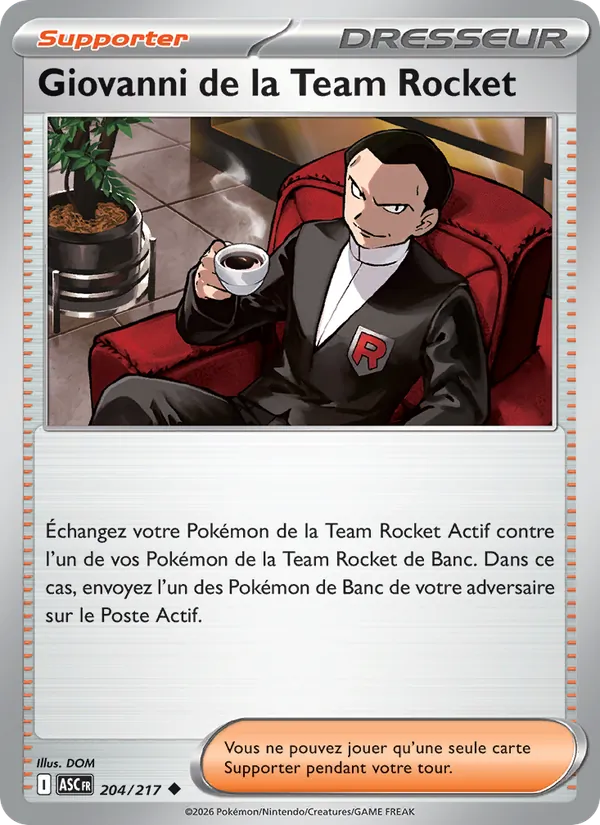 Giovanni de la Team Rocket 204 — Héros Transcendants