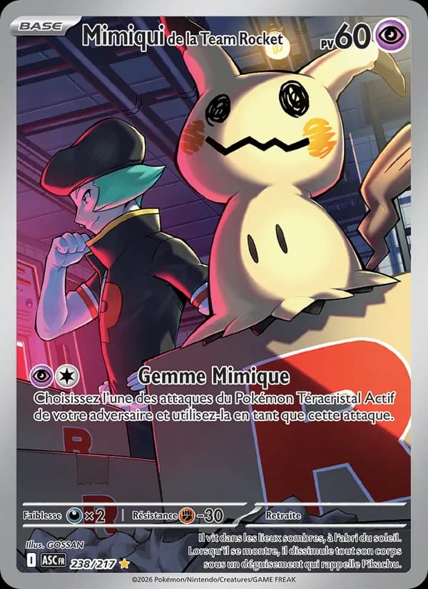 Mimiqui de la Team Rocket 238 — Héros Transcendants