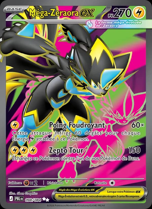 Méga-Zeraora-ex 098 — Nuit Noire