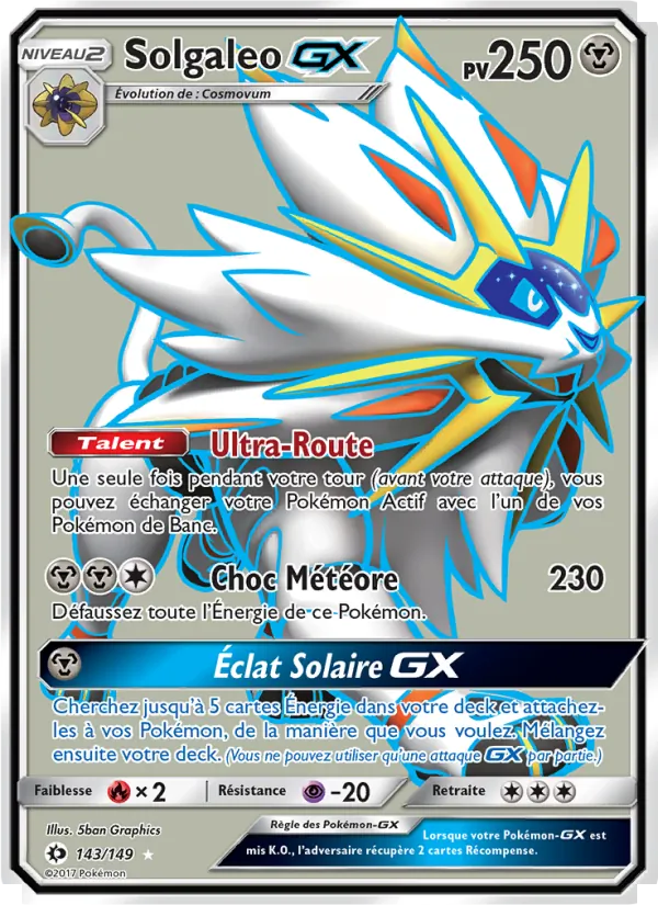 Solgaleo GX 143 — Soleil et Lune