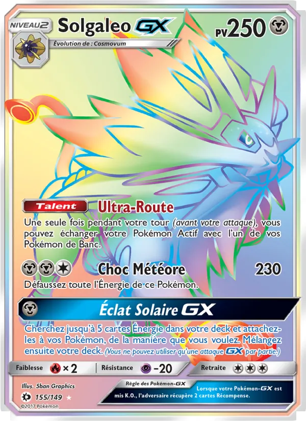 Solgaleo GX 155 — Soleil et Lune