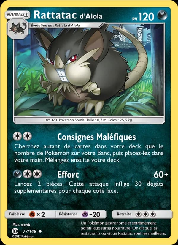 Rattatac d’Alola 77 — Soleil et Lune