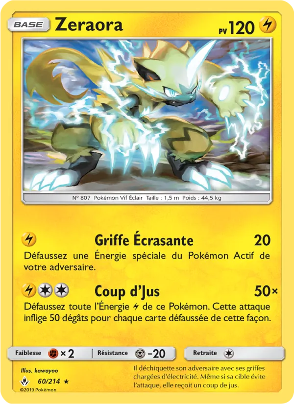 Zeraora 60 — Alliance Infaillible