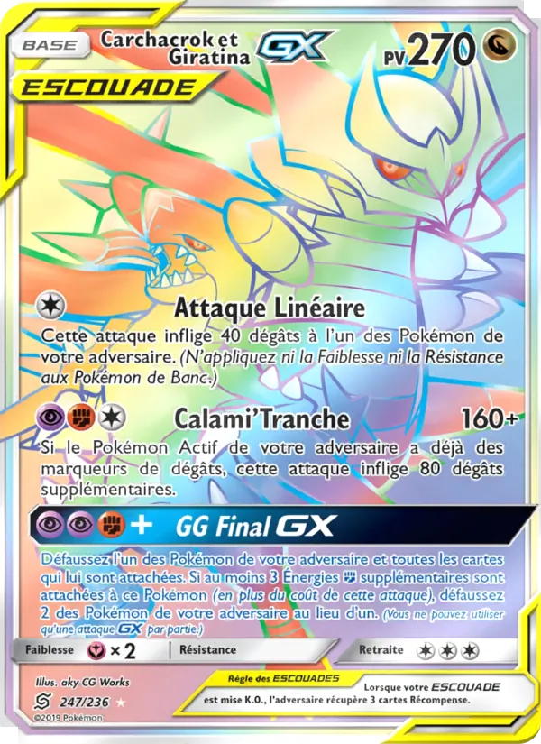 Carchacrok et Giratina GX 247 — Harmonie des Esprits