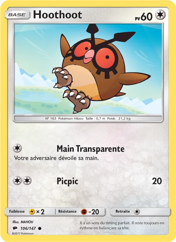 Hoothoot 106 — Ombres Ardentes