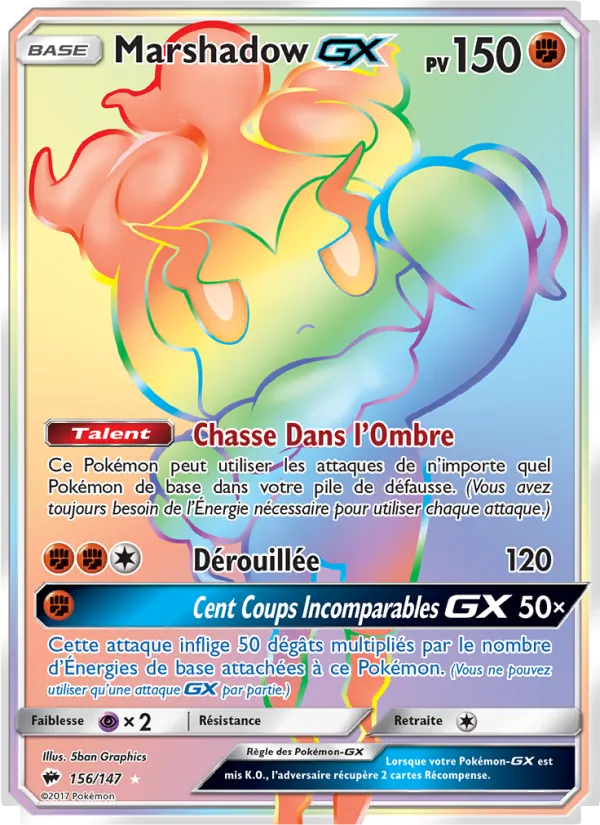 Marshadow GX 156 — Ombres Ardentes