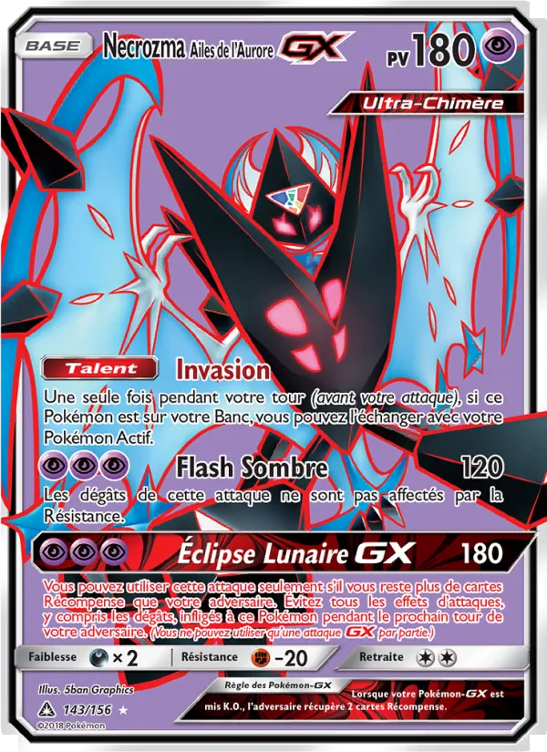 Necrozma Ailes de l’Aurore GX 143 — Ultra-Prisme