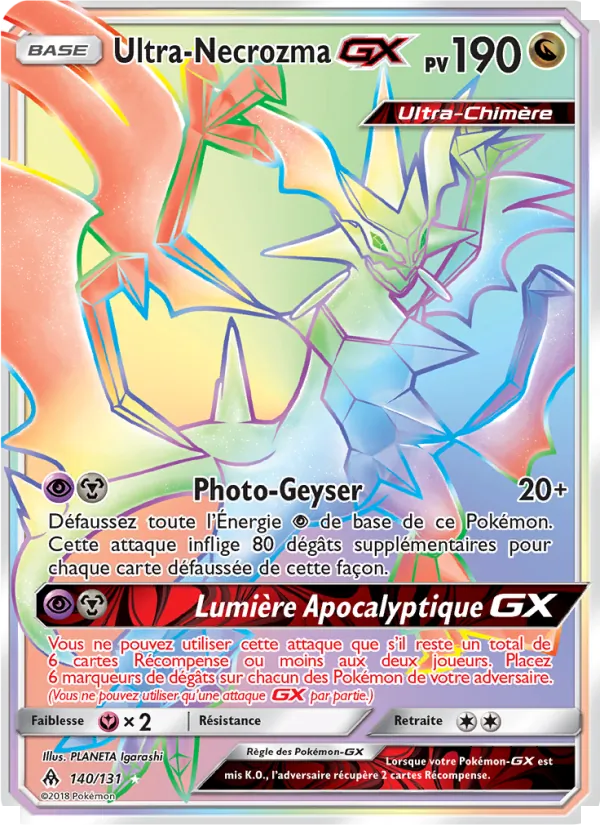 Ultra-Necrozma GX 140 — Lumière Interdite