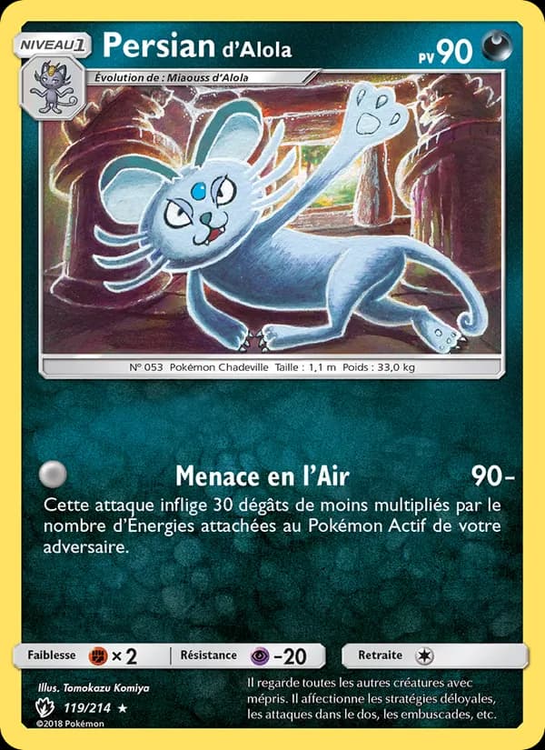 Persian d’Alola 119 — Tonnerre Perdu