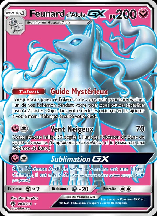 Feunard d’Alola GX 205 — Tonnerre Perdu